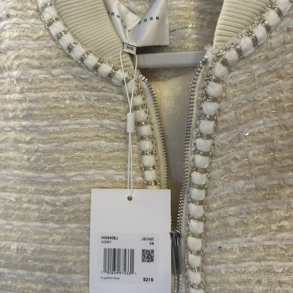 Endless Rose Tweed Bomber Jacket - Picture 3 of 3